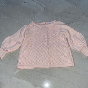 Janie and Jack light pink sweater
